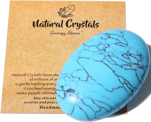 Vista 18 de MAIBAOTA Piedra de Cristal de Ojo de Tigre de 2.4" Pulida para Palma de 0.7" de Grosor Piedra Natural de Reiki Gema Cristales Curativos Piedra