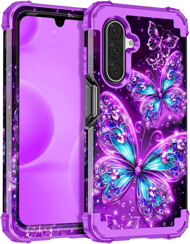 Vista 104 de Casetego Funda para Galaxy A16 5G, Tres Capas de Alta Resistencia Robusta a Prueba de Golpes, Protección Completa Rugosa de PC Duro + Parachoques