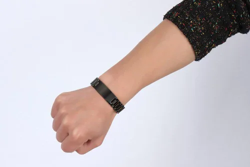 Vista 5 de MEALGUET Pulsera de regalo para hombre, mensaje inspirador grabado, idea de regalo para cuñado, regalo de graduación de cumpleaños de hermana