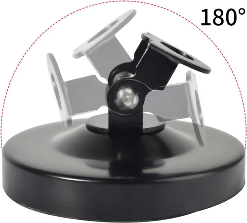 Vista 5 de TWAYRDIO Ángulo ajustable 180 ° antena de radio montaje magnético 10CM/4 pulgadas base para coche transceptor móvil