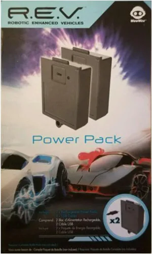 Vista 2 de Wow Wee Rev Kit de recarga (2 paquetes de baterías + cargador)