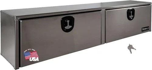 Vista 11 de Buyers Products 1751651 - Caja de camión de aluminio plateado con tapa superior, 72 x 13 x 16 pulgadas, Fabricada en EE. UU., Grado profesional