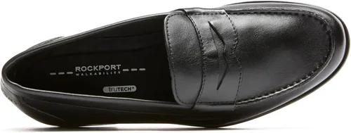 Vista 3 de Rockport Mocasines clásicos para hombre, Negro, 8 ancho