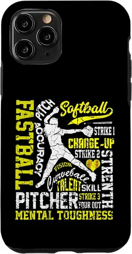 Vista 29 de Distressed Look Softball Pitcher Best Traits for Teen Girls Case for iPhone 17