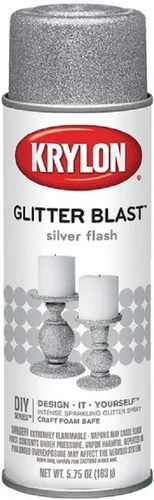 Vista 15 de Krylon K03806A00 Glitter Blast Pintura en aerosol con diamantina para proyectos de manualidades, Rojo Bomba de Cereza, 5.75 oz