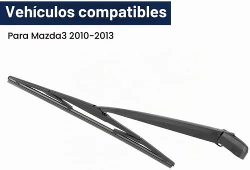 Vista 3 de X AUTOHAUX Juego de brazo de limpiaparabrisas trasero para Mazda3 10-13