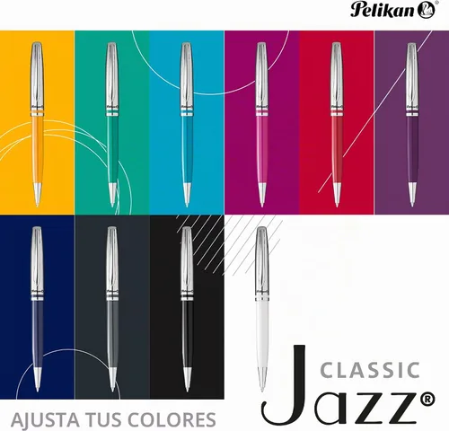 Vista 6 de Pelikan Jazz Classic K35 Ballpoint Pen Black Metal Refillable