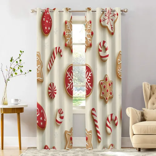 Vista 39 de Shrahala Cortinas de nivel de chakras con mandala beige para ventanas de cocina, paneles de cortina de ventana de mandala multicapa de poliéster