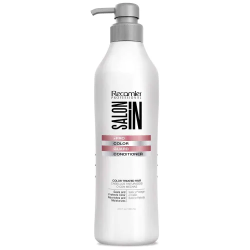 Vista 3 de Salon In by Recamier - Juego de champú y acondicionador Color Guard + tratamiento sin enjuague para cabello teñido Ayuda a preservar la vitalidad