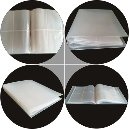 Vista 6 de Soporte transparente para guardar libros – Memoria Exquisita cubierta de regalo para postales, álbum de fotos, bolsillos simples para el hogar