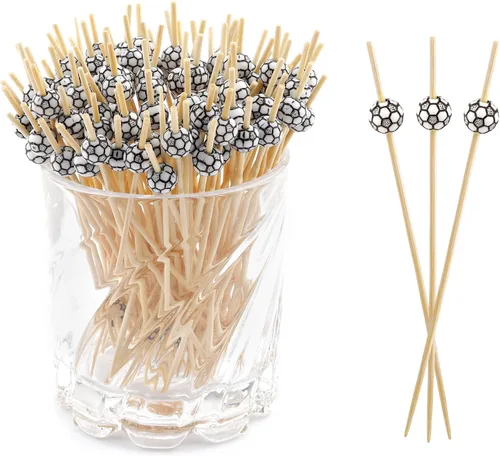 Vista 21 de 100 piezas de palillos de cóctel para bebidas, decoraciones de San Valentín, palillos de dientes elegantes para aperitivos, palillos de dientes