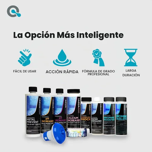 Vista 9 de Aquadoc Kit de iniciación de bromo para bañera de hidromasaje para spas, kit completo de mantenimiento de spa con tabletas de bromo y kit completo