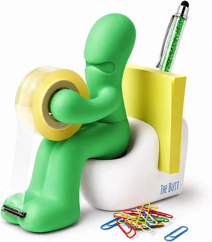 Vista 12 de Dispensador de cinta adhesiva The Butt – Regalos divertidos para hombres – Cosas raras, accesorios de escritorio para hombres – Novedad y divertidos