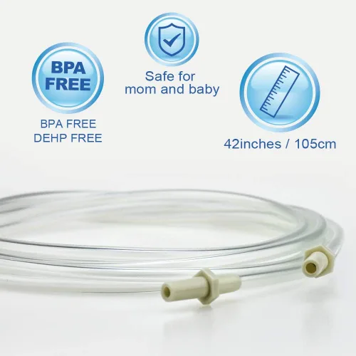 Vista 2 de Tubo de repuesto (1 paquete minorista de 2 tubos) compatible con bomba Medela con estilo y nuevo extractor de leche avanzado con estilo, 100% libre