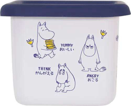 Vista 4 de Fuji Hollow MOYA-DS.B Moomin Arecole - Contenedor cuadrado profundo, S, 2.7 fl oz (0.7 L), Moomin