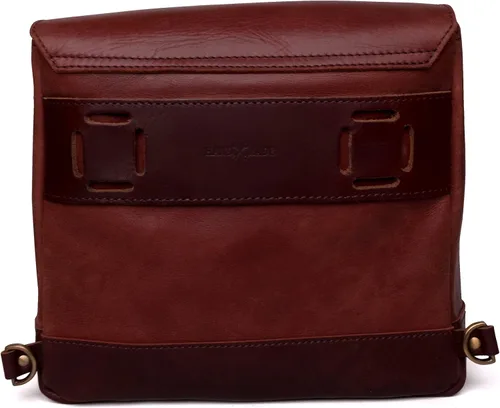 Vista 9 de Full Grain Leather Messenger Bag Handmade Vintage Unisex Cross Body Motorcycle Mount Small Saddlebag Messenger Bag With Adjustable Shoulder Strap