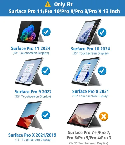 Vista 2 de TiMOVO 1 paquete de 1 pantalla magnética Protecor para Microsoft Surface Pro 11 2024, Surface Pro 10 / Pro 9 / Pro 8 / Pro X 13 pulgadas, película