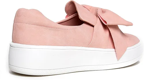 Vista 3 de J. Adams - Tenis de plataforma sin cordones con diseño de moño, cómodos y de punta cerrada - Wally