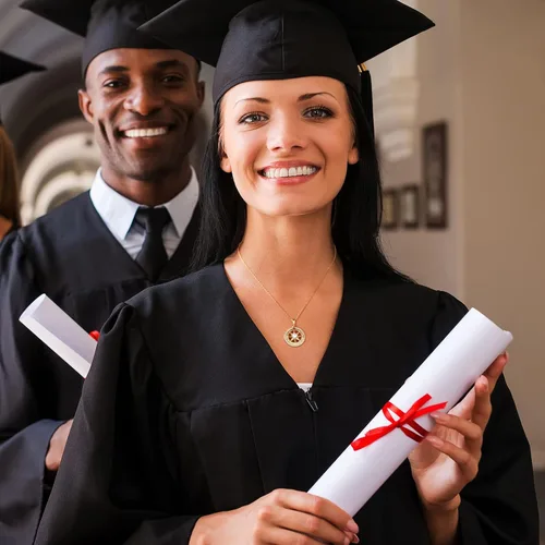 Vista 3 de Regalos de graduación para ella 2023, collar inspirador de brújula para graduados para mujeres y niñas, joyería de clase de 2023, regalos