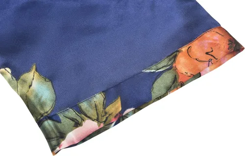 Vista 3 de Bata larga de satén sedoso para mujer, ligera, ropa de dormir