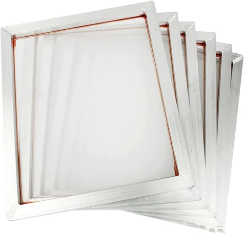 Vista 9 de INTSUPERMAI Marco de pantalla de seda de aluminio de 18 pulgadas x 20 pulgadas con marco de impresión de pantalla de seda preestirado blanco