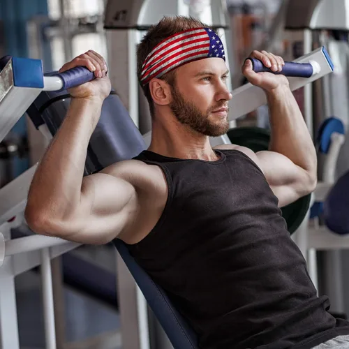 Vista 6 de Obacle Diademas para hombres y mujeres, bandas para el sudor, antideslizantes, transpirables, duraderas, para deportes al aire libre, entrenamiento