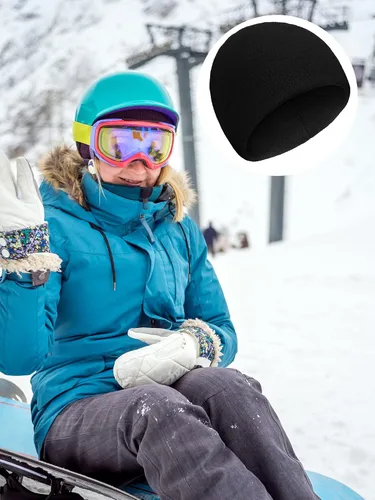 Vista 6 de 4 gorras de calavera para hombre, gorro de forro polar suave, grueso, resistente al viento, para exteriores, para mujer