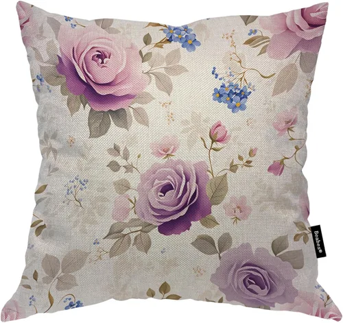 Vista 32 de Fundas de almohada de pintura artística, líneas abstractas amarillas y grises, fundas de almohada suaves, funda de cojín para sala de estar, cama