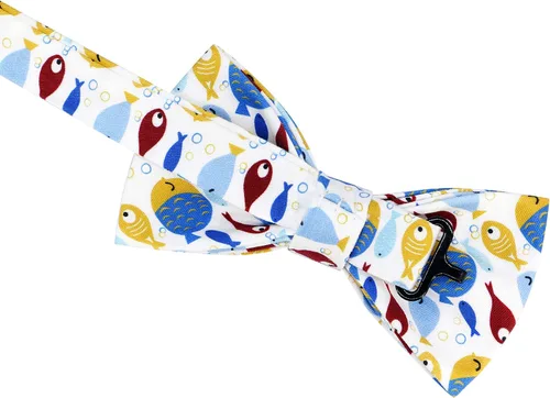 Vista 4 de OCIA Pajarita ajustable de algodón con diseño divertido para hombres y niños