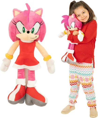 Vista 14 de Sonic The Hedgehog Anime Knuckles The Echidna - Almohada de peluche para niños, súper suave y acogedora, 18.50 pulgadas de alto, (producto oficial)