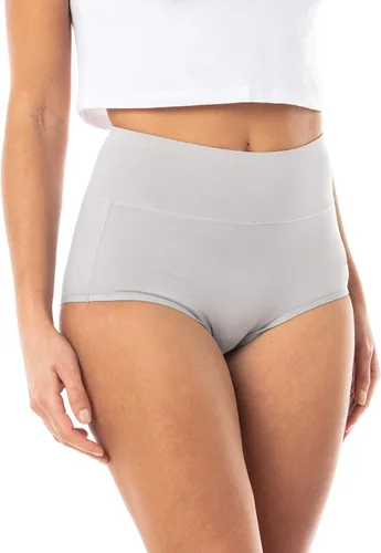 Vista 3 de Satini cintura alta algodón cobertura completa suave sin costuras transpirable comodidad bragas calzoncillos ropa