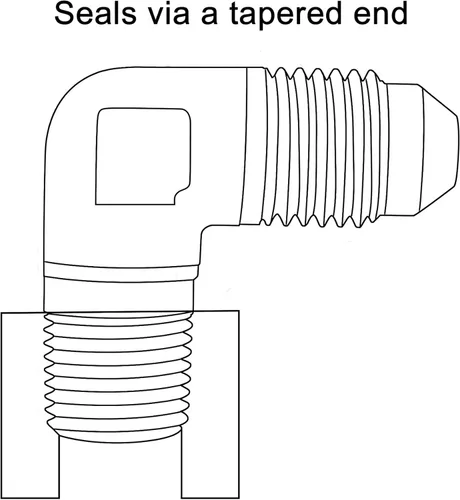 Vista 4 de EVIL ENERGY Adaptador de ajuste de 6AN a 3/8" NPT macho de 90 grados, aluminio