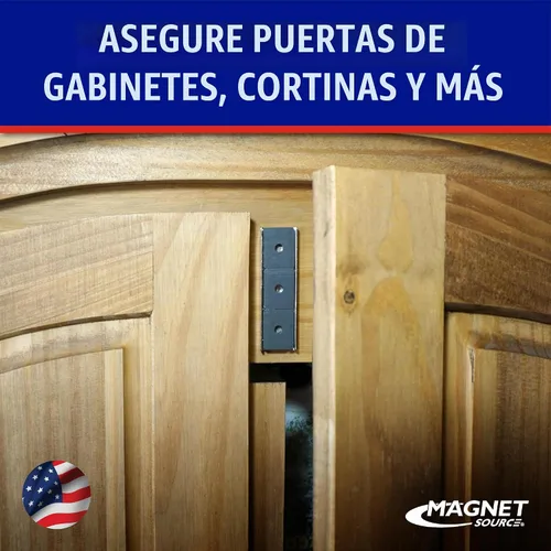 Vista 3 de Master Magnetics Paquete de imanes de canal de cerámica – Imanes fuertes de alta resistencia – 22 libras de tracción cada uno – Parte trasera
