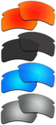 Vista 8 de ACOMPATIBLE 4 pares de lentes polarizadas de repuesto para Oakley Flak 2.0 XL OO9188 Pack P7