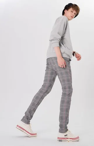 Vista 9 de Plaid&Plain Pantalones a cuadros para hombre, pantalones de vestir ajustados para hombre, pantalones chinos ajustados para hombre