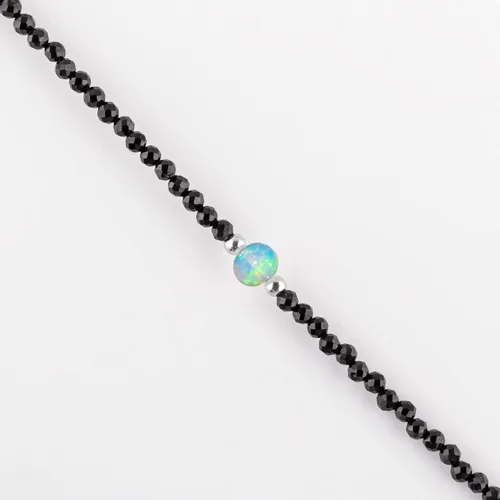 Vista 24 de Multi Gemstone Dainty Choker Bracelet