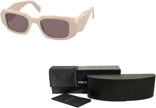 Vista 3 de Prada PR17WS Rectangle Sunglasses for Women + BUNDLE With Designer iWear Complimentary Eyewear Kit