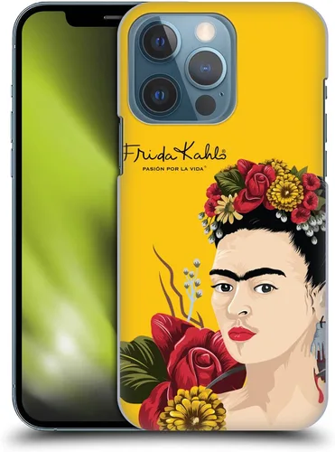 Vista 15 de Head Case Designs Funda rígida con licencia oficial de Frida Kahlo Blooms Red Florals compatible con Apple iPhone 13 Pro