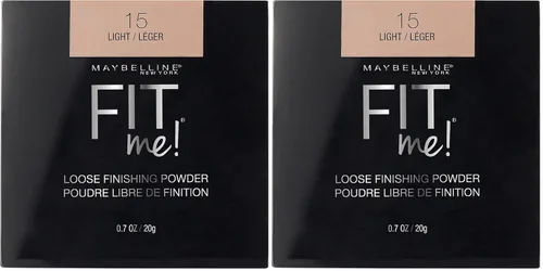 Vista 14 de Maybelline Fit Me - Polvo fijador suelto, polvo facial de maquillaje y polvo de acabado, Claro, 1 unidad