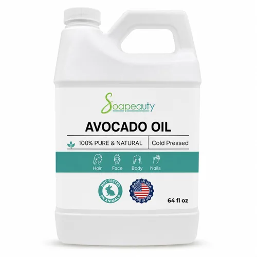 Vista 12 de Soapeauty Aceite de aguacate para piel y cabello, prensado en frío, 100% puro y natural, aceite portador para aceites esenciales, aceite de masaje