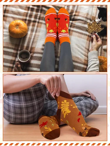 Vista 5 de Giegxin 12 pares de calcetines divertidos para mujer, calcetines coloridos de lunares para niñas, calcetines deportivos para el día de San Patricio