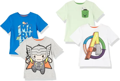 Vista 16 de Amazon Essentials Disney Marvel Star Wars Camisetas de manga corta para niños y bebés (anteriormente Spotted Zebra), Multipacks