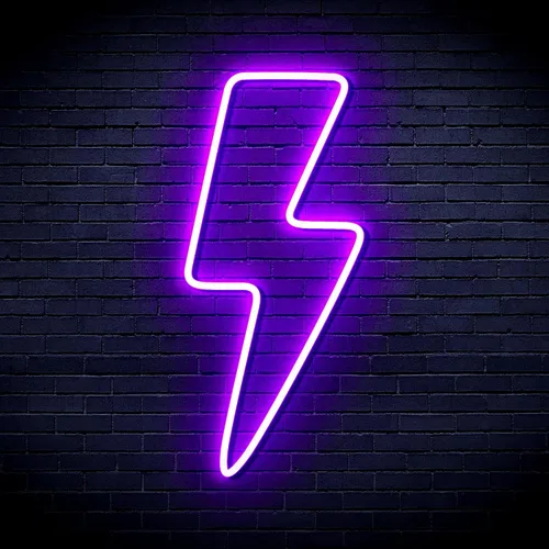 Vista 12 de ADVPRO Rayo Rayo Estándar Flex Silicona LED Neon Sign - Azul - st16s42-fnu0002-b