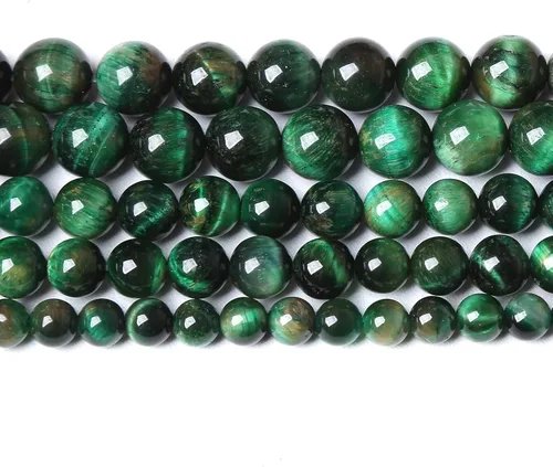 Vista 130 de 100 cuentas de piedra multicolor natural de 0.236 pulgadas (0.236 in), cuentas espaciadoras sueltas redondas para hacer pulseras, collares, aretes