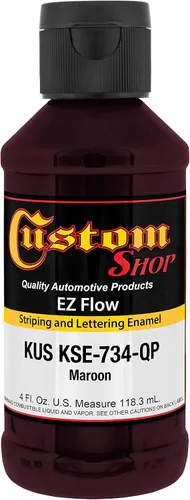 Vista 37 de Custom Shop KSE755-QP - Pintura esmaltada EZ Flow a rayas y letras de oro 23K, 4 onzas