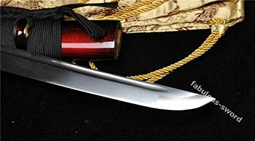 Vista 9 de Espada GLW 41' Sharp 1060 alta acero completo puede cortar árbol japonés Samurai espada Katana