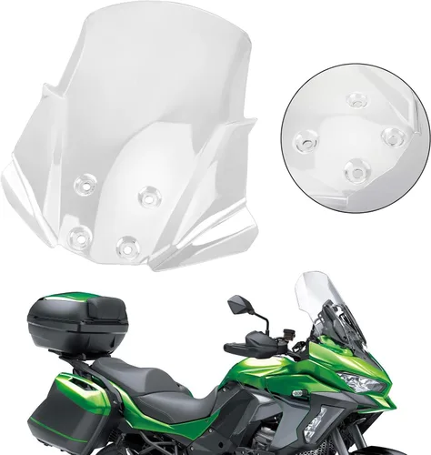 Vista 4 de 1 parabrisas de motocicleta para Kawasaki Versys-X300 2017-2019 transparente