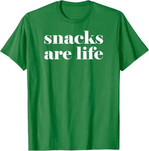 Vista 3 de Snacks Are Life - Camiseta divertida para amantes de los aperitivos, Negro