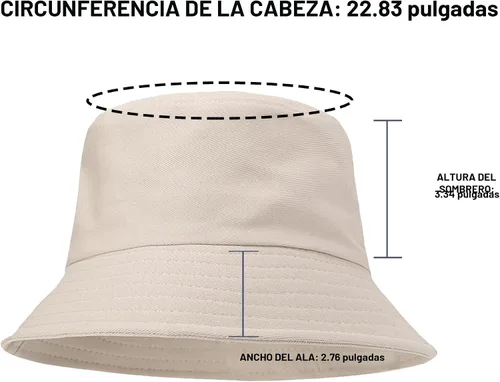 Vista 6 de Paquete de 3 sombreros de verano unisex para actividades al aire libre 3 Negro/Blanco/Beige