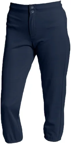 Vista 3 de Pantalones Intensity de punto doble y cintura baja para niñas, versión para jóvenes Negro